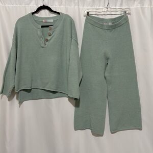 FP Movement by Free People Green Knit Set